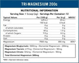 Tri-Magnesium Powder | Bisglycinate, Taurate & Citrate - 200 грама