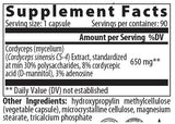 Cordyceps 650 mg - 60 κάψουλες