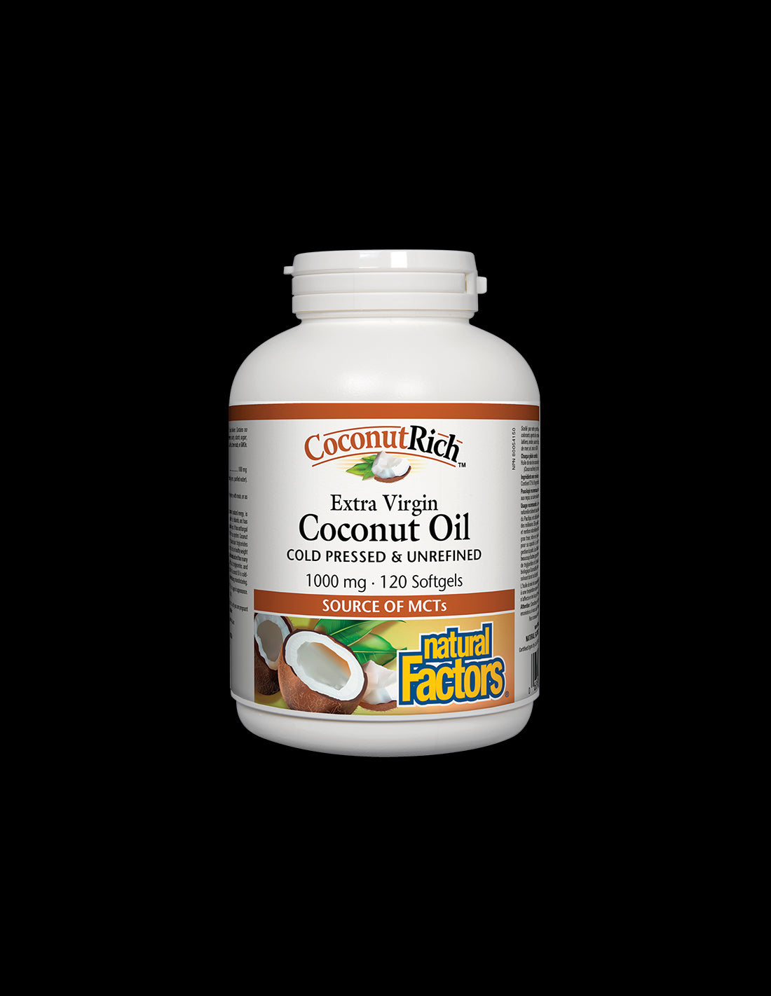 Coconut Oil Extra Virgin 1000 mg - 120 Гел капсули