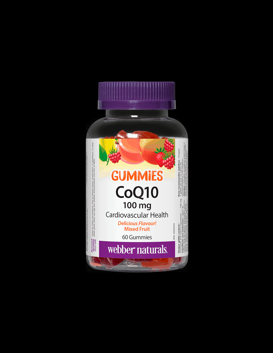 CoQ10 Gummies / Коензим Q10 100 mg, 60 желирани таблетки Webber Naturals