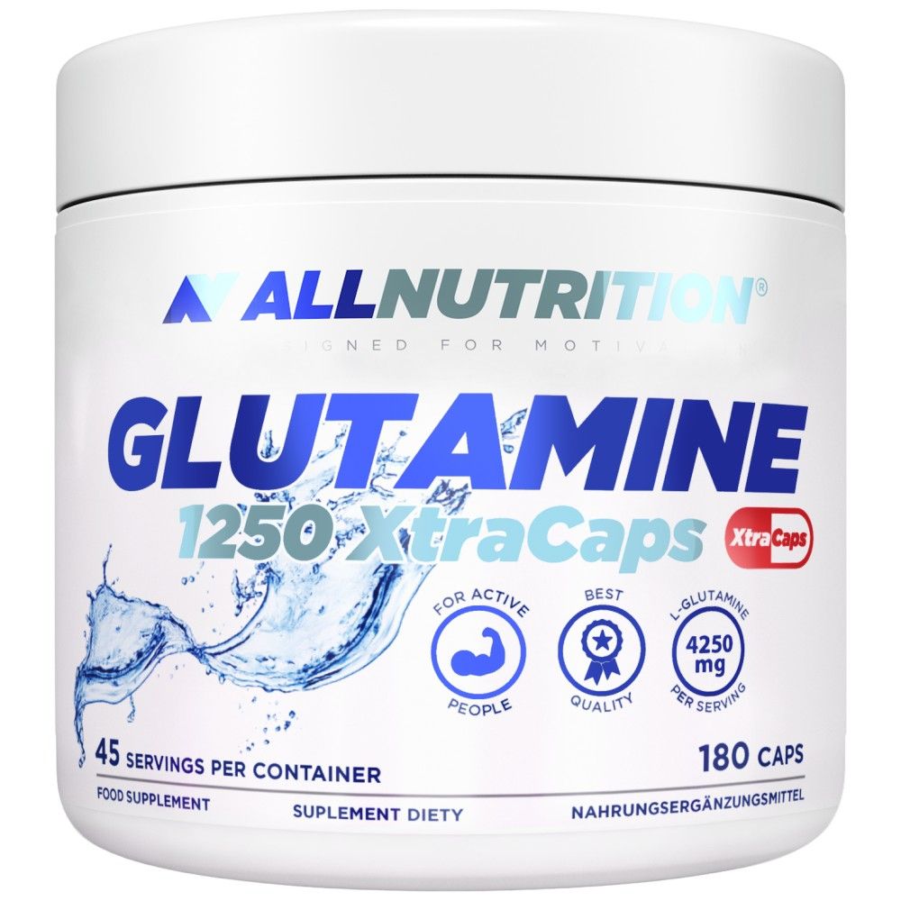 Glutamine 1250 XtraCaps - 180 капсули