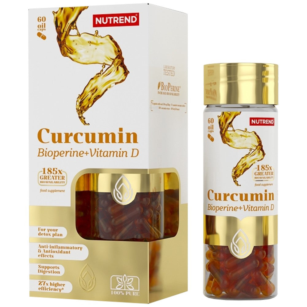 Curcumin + Bioperine + Vitamin D - 60 капсули