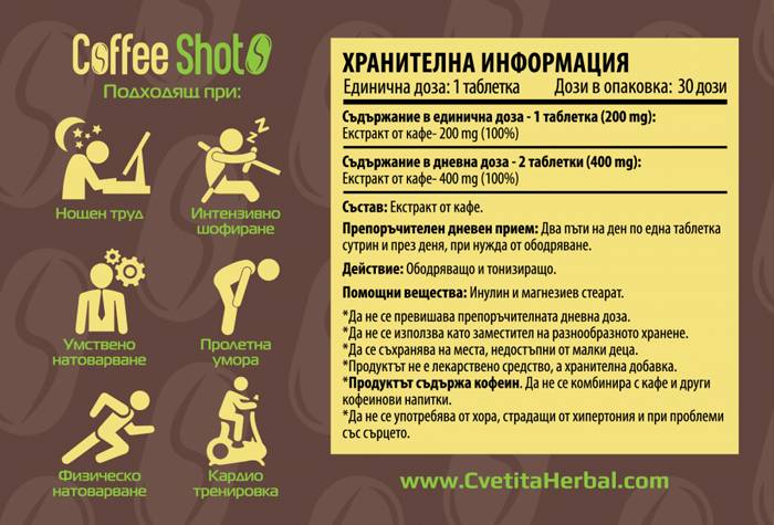 Coffee Shot 30 капсули