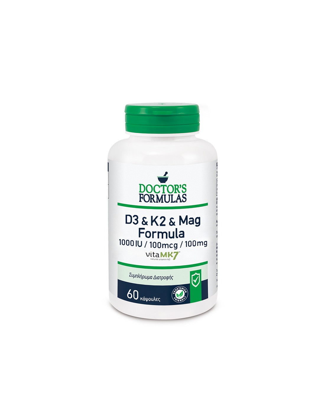 D3 & K2 & Mag Formula - Формула с витамин D3, K2 и Магнезий х 60 капсули Doctor’s Formulas