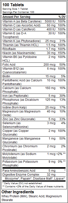 Daily Formula - 100 Таблетки