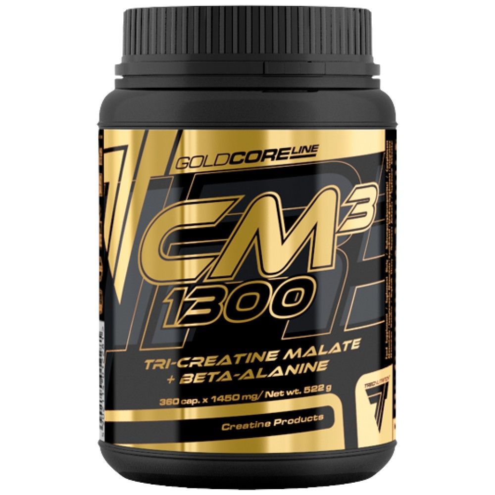 Gold Core CM3 1300 | Tri-Creatine Malate Caps - 90 капсули