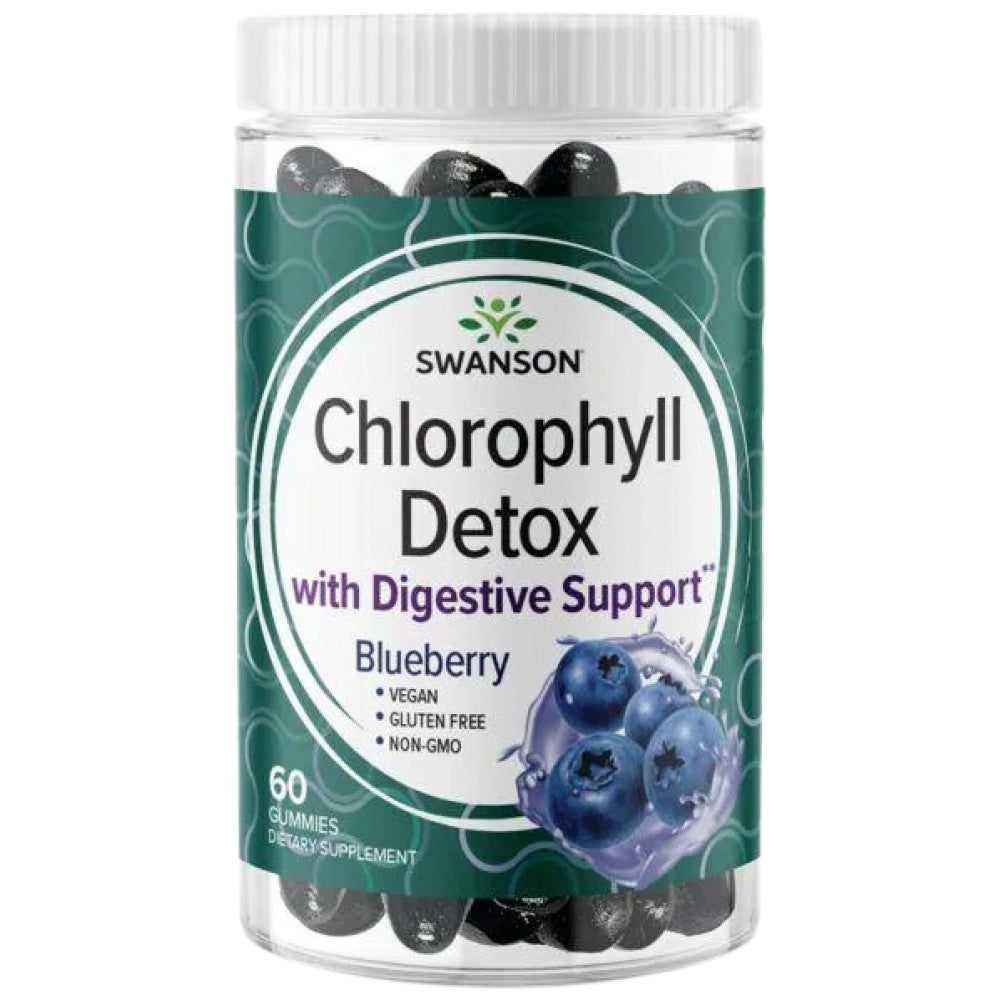 Chlorophyll Detox Gummies | Blueberry - 60 μασώμενα δισκία