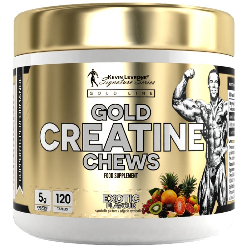 Gold Creatine Chews | Creatine Monohydrate - 240 Дъвчащи таблетки