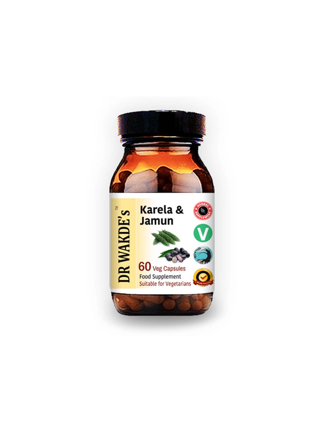 Karela &amp; Jamun (Karela &amp; Jamun) - pentru controlul diabetului și reducerea zahărului din sânge, 60 capsule