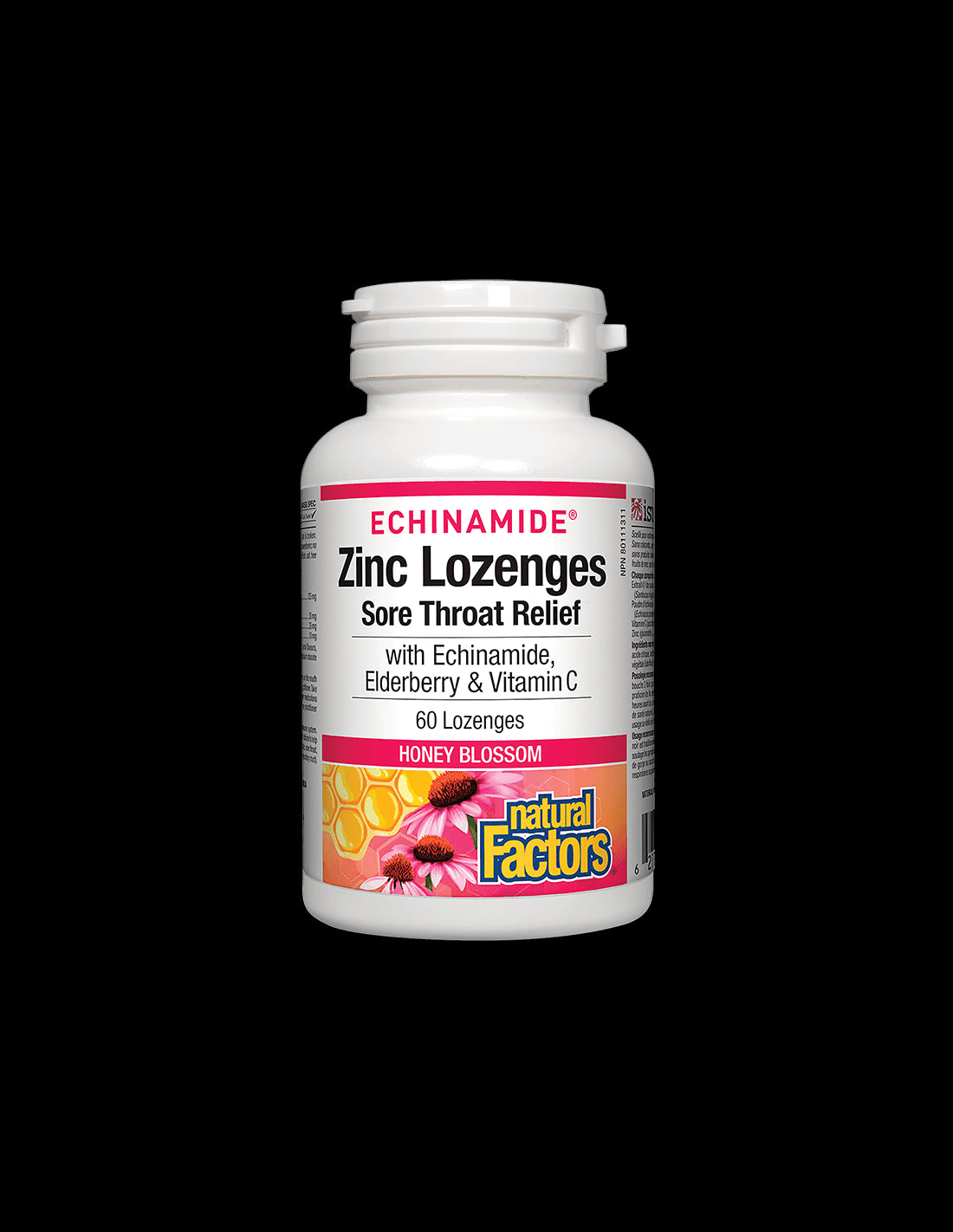 Echinamide® Zinc Lozenges | Sore Throat Relief - 60 дъвчащи дражета