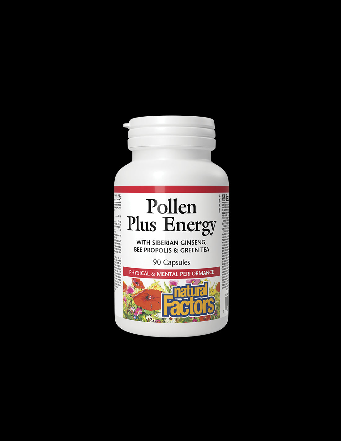 Pollen Plus Energy | With Siberian Ginseng, Bee Propolis and Green Tea - 90 капсули