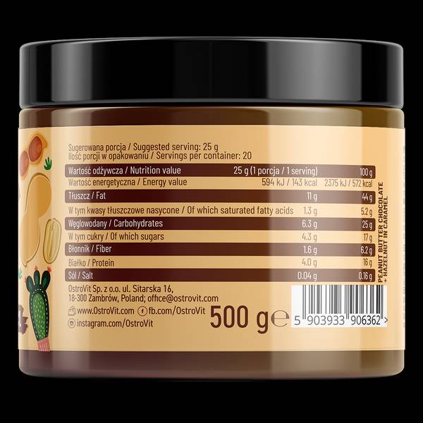 Ciocolata unt de arahide cu alune in caramel | Crocant 500 de grame