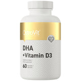 DHA + Vitamina D3 | 300 mg DHA din ulei de pește 60 capsule de gel