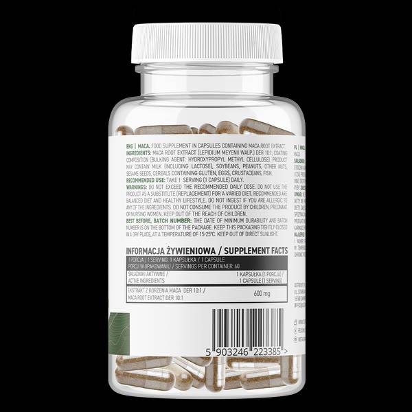 Maca 600 mg / Vege 60 κάψουλες