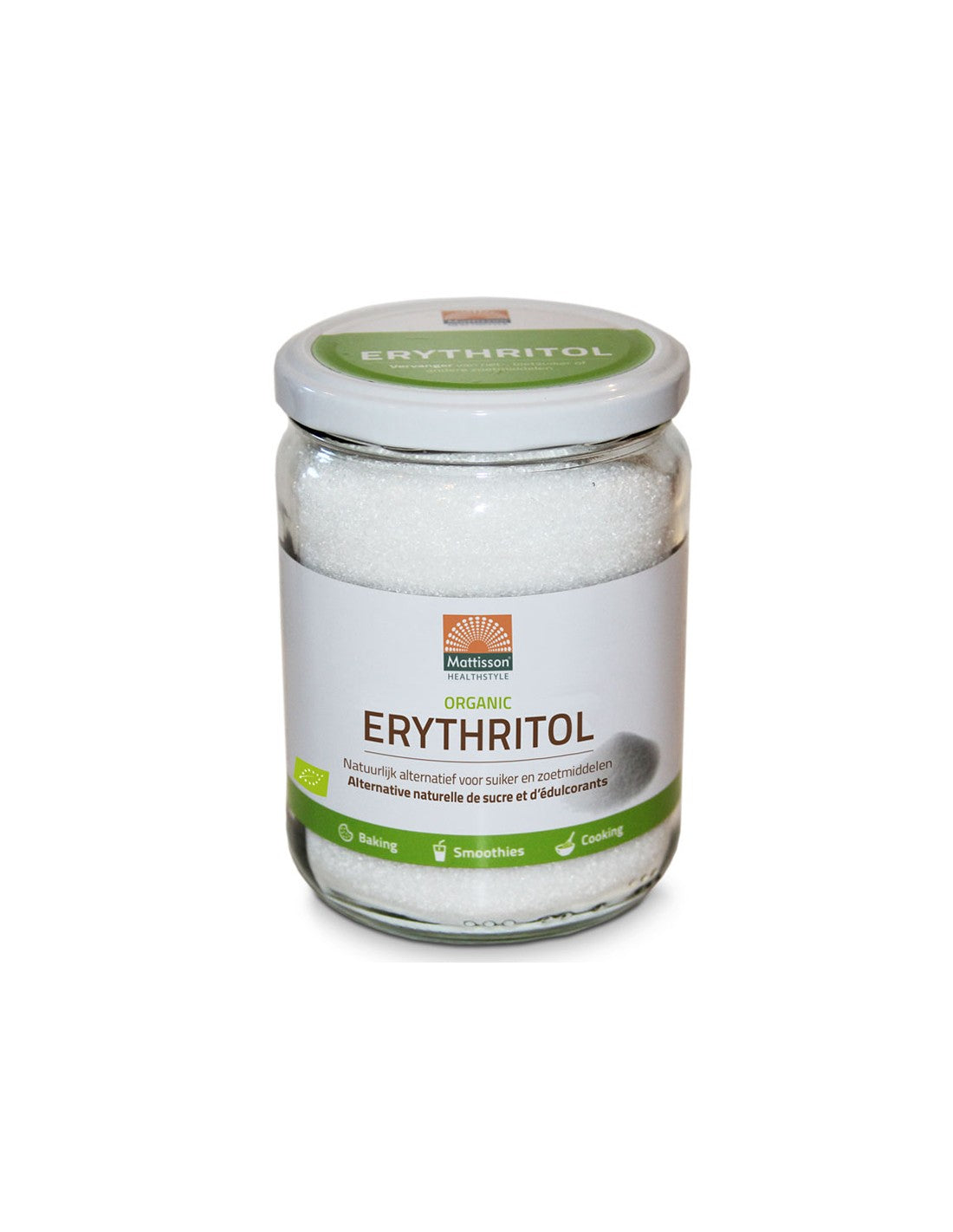 Eritritol (organic), 400 g Mattisson Healthstyle