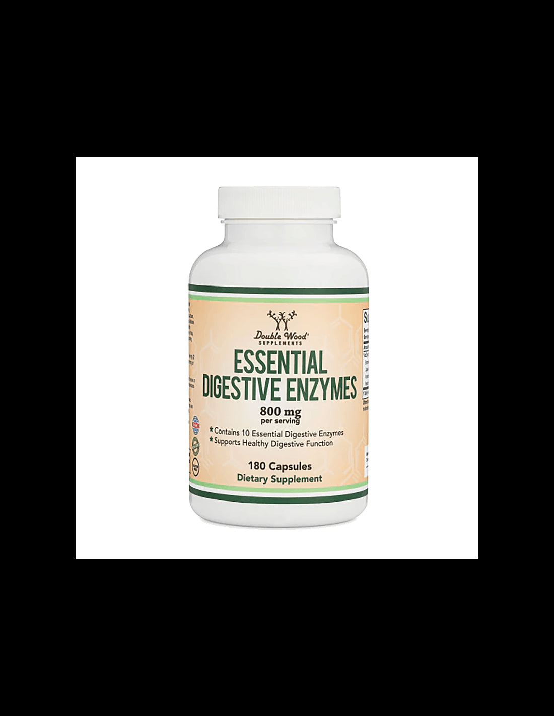 Essential digestive enzymes - Храносмилателни ензими, 180 капсули Double Wood