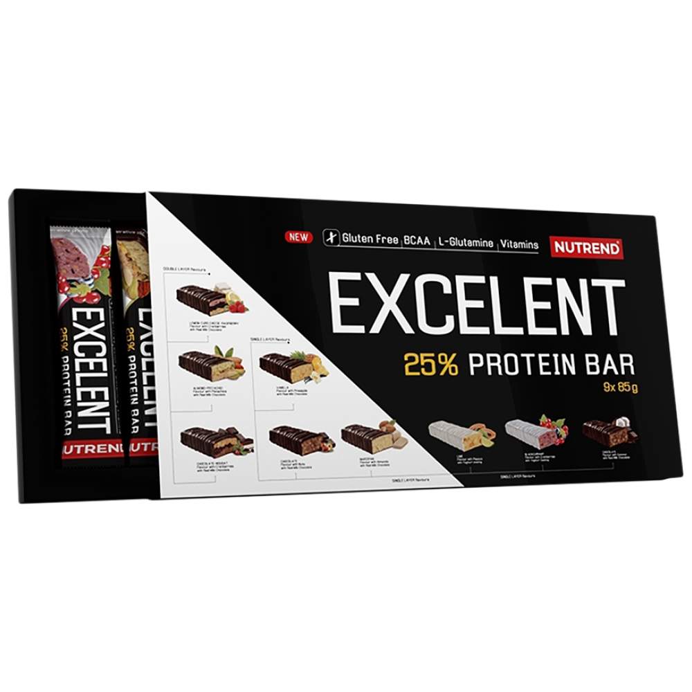 Excelent Protein Bar Set 85g 9 x 85 грама