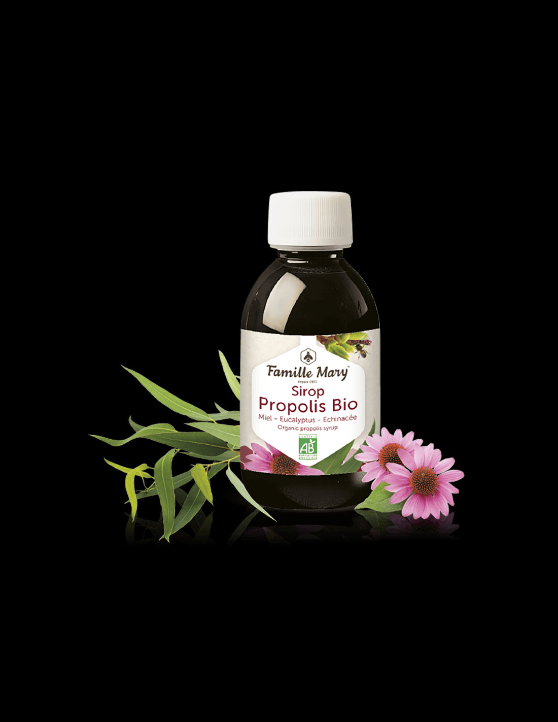 Sirop Propolis Bio (cu miere, eucalipt si echinacea), 150 ml Famille Mary