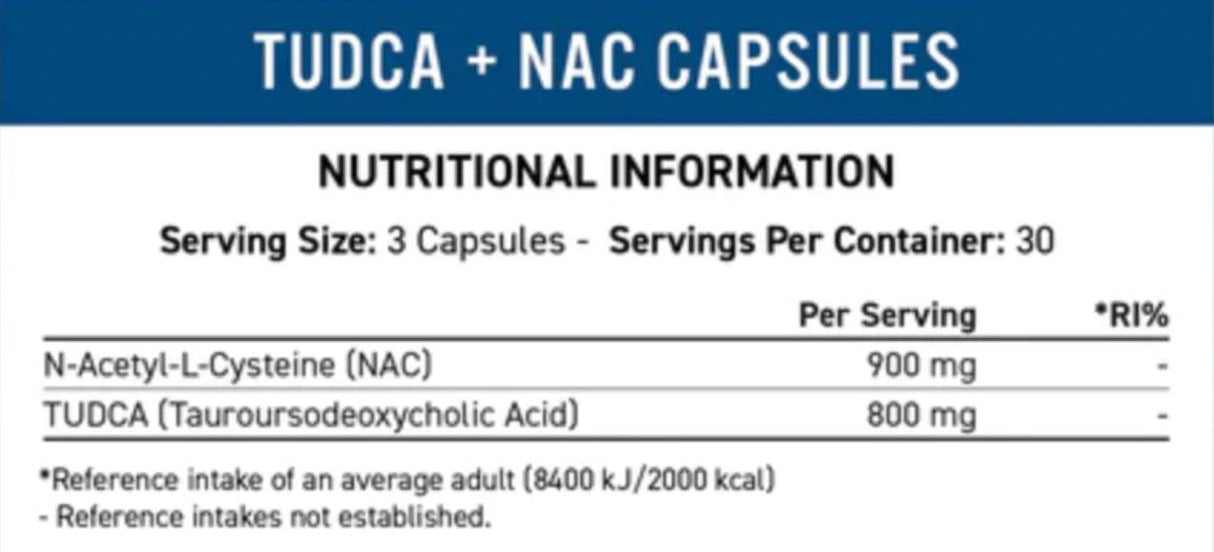 TUDCA + NAC | Suport pentru ficat și antioxidant 90 capsule