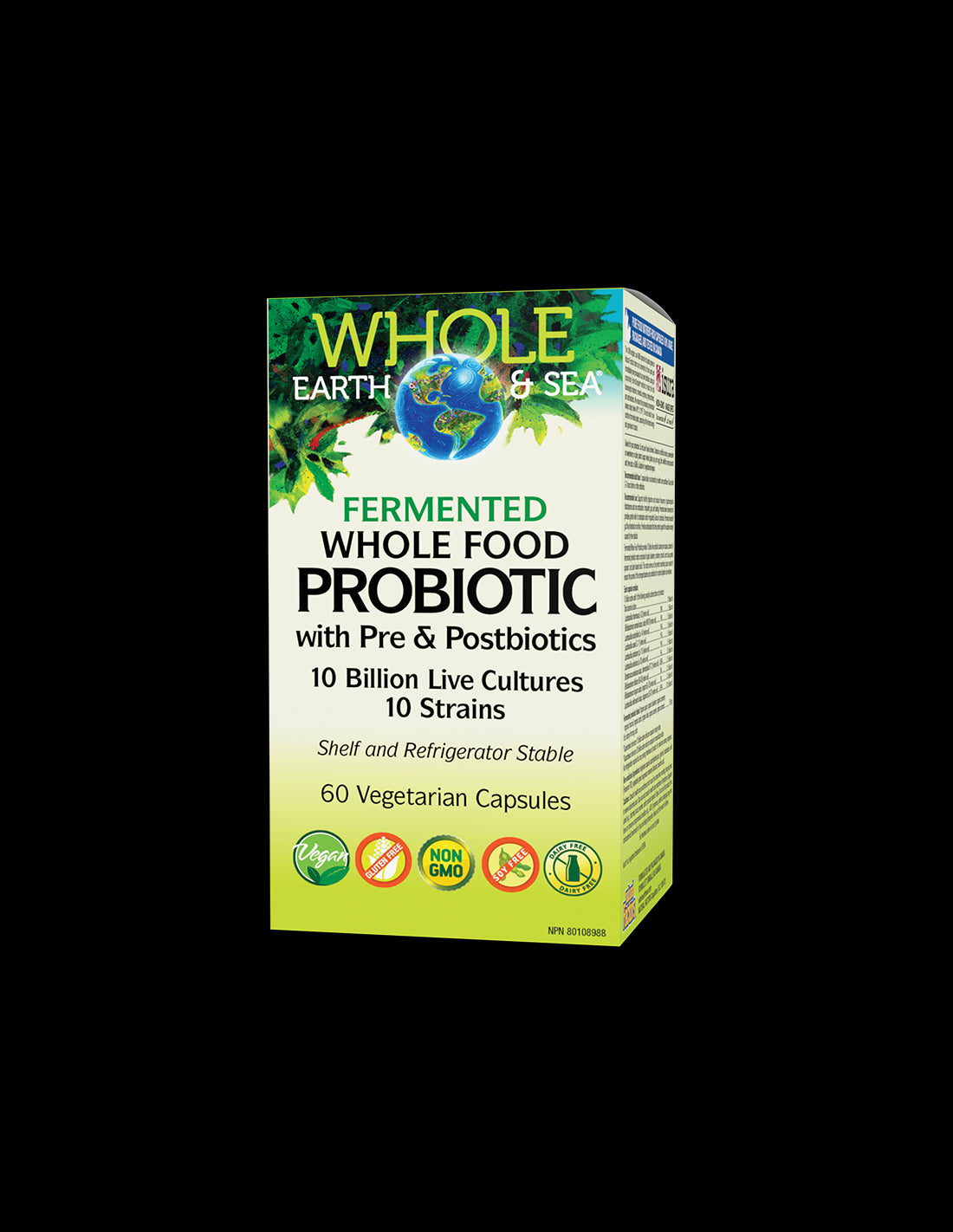 Probiotic with Pre & Postbiotics | 10 Billion Live Cultures, 10 Strains - 60 капсули