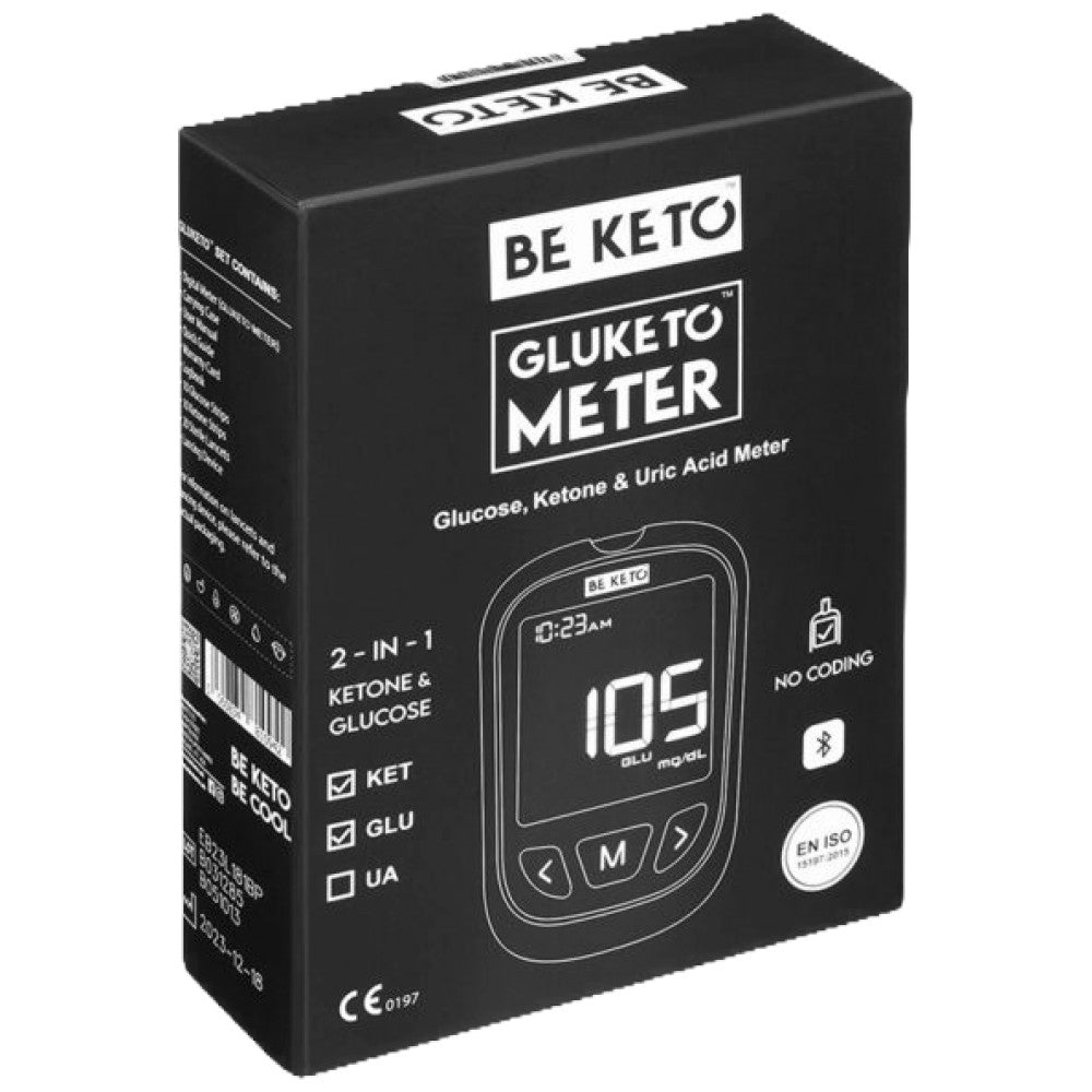 GluKeto Meter – Contor de glicemie și cetone | Pachet de început