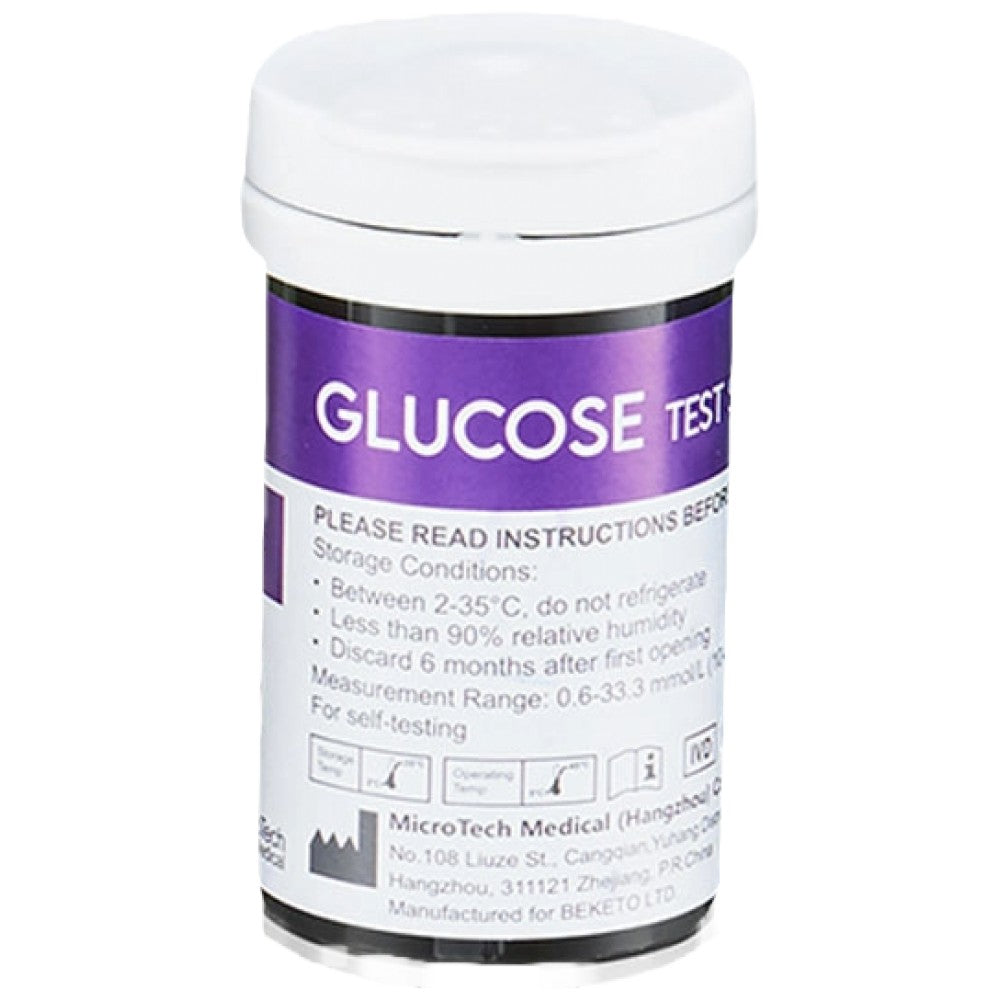 GluKeto Meter – Glucose Strip Tests - 50 τεμ.