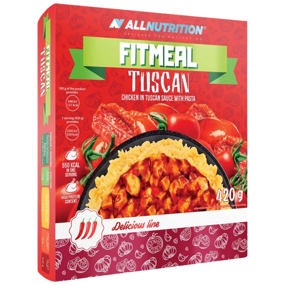 FitMeal Tuscan | Mâncare bogată în proteine ​​gata de consumat - 420 de grame