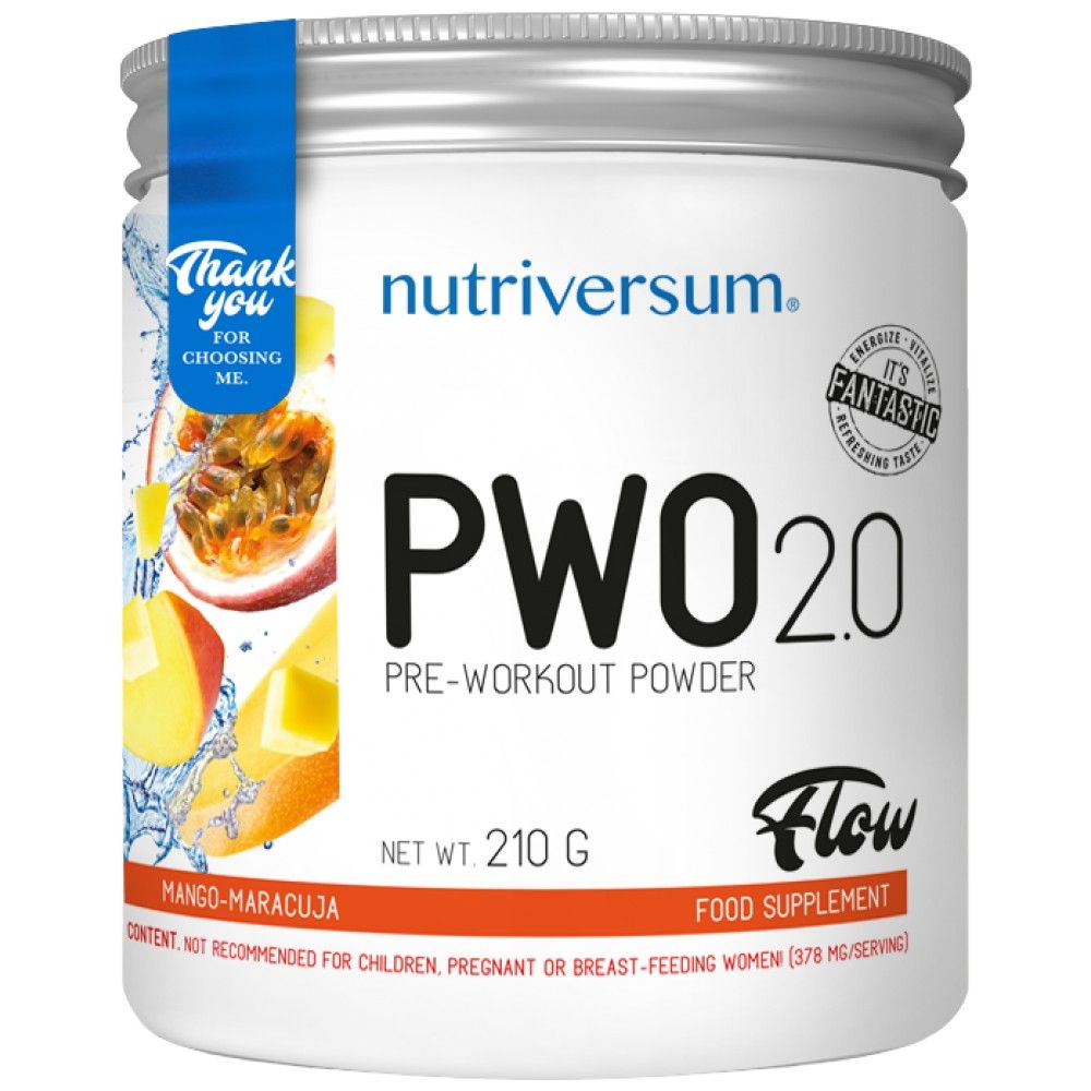 PWO 2.0 Flow | Pre-Workout Powder - 210 грама