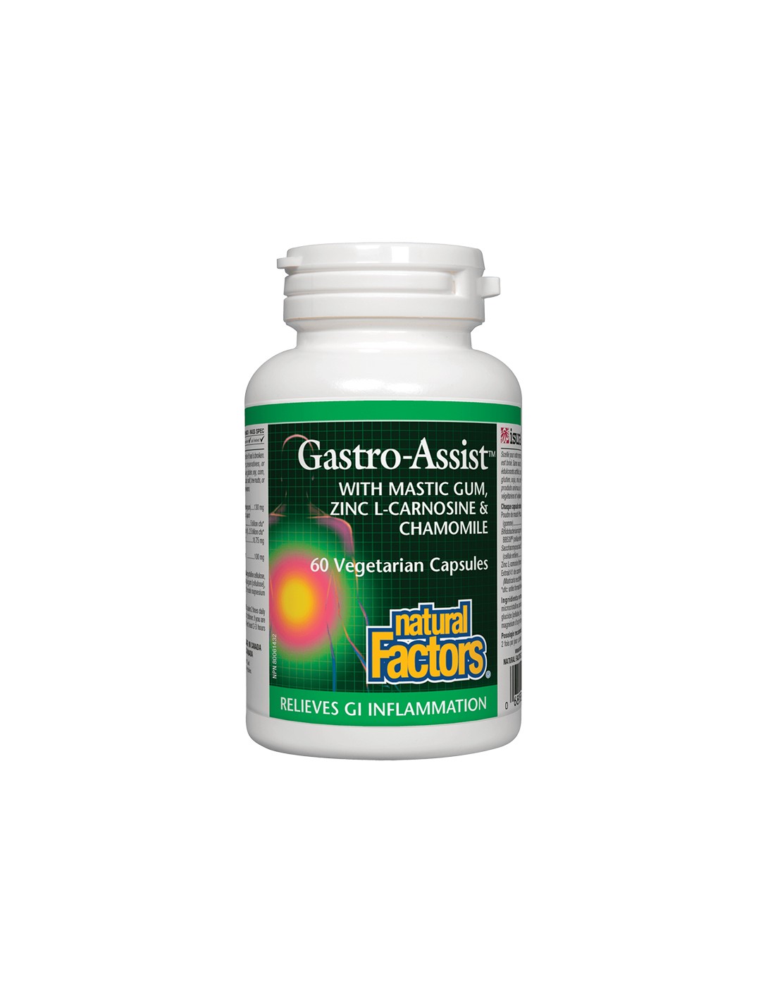 Mastice, zinc carnozină și mușețel pentru un stomac calm - Gastro Assist™, 60 capsule