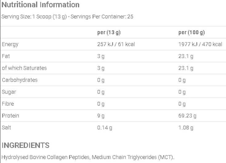 Keto Collagen | with MCT Oil - 130 грама