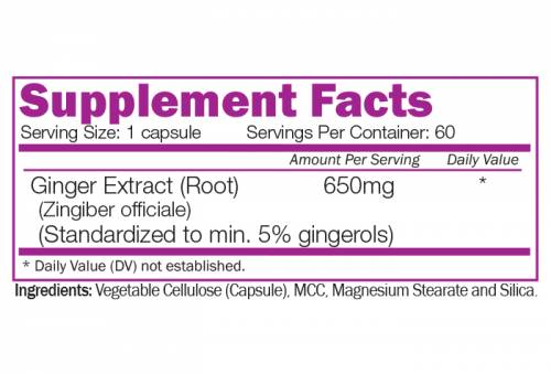 Ginger Root Extract 650 mg - 60 капсули