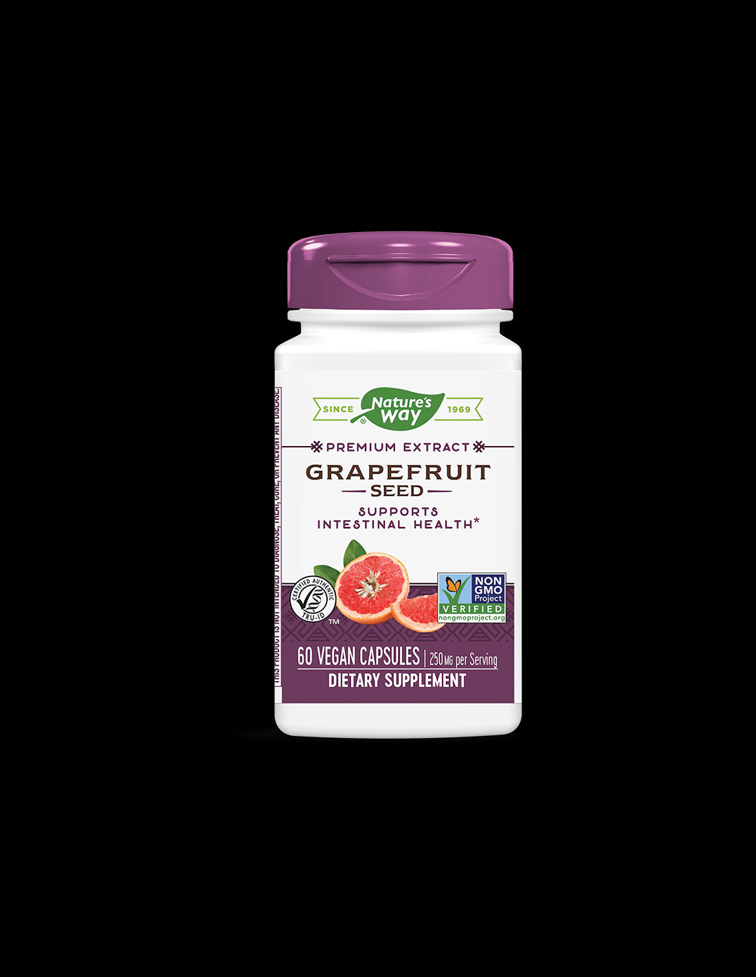 Grapefruit - Premium Extract - Immune Support and Stomach Comfort, 250 mg, 60 Κάψουλες