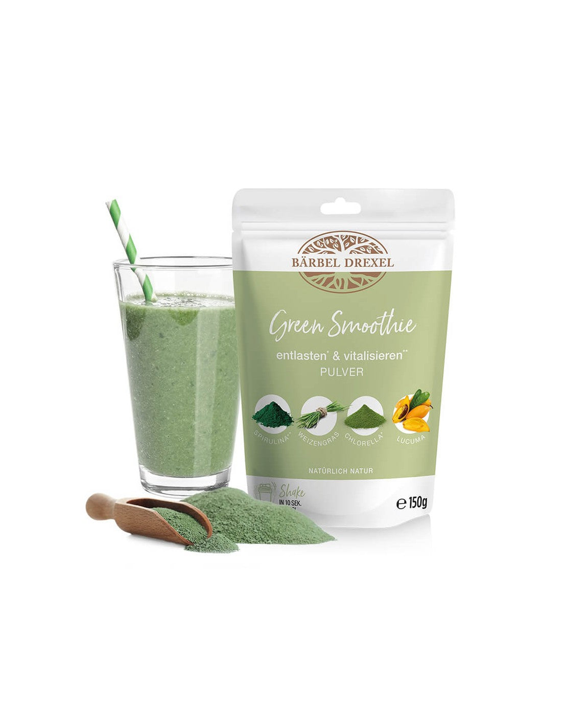 Smoothie verde / Smoothie verde (amestec de alimente ecologice verzi), 150 gr Bärbel Drexel