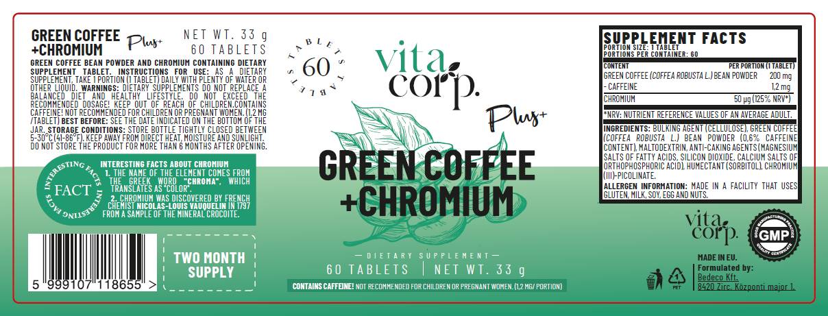 Green Coffee + Chromium - 60 Таблетки