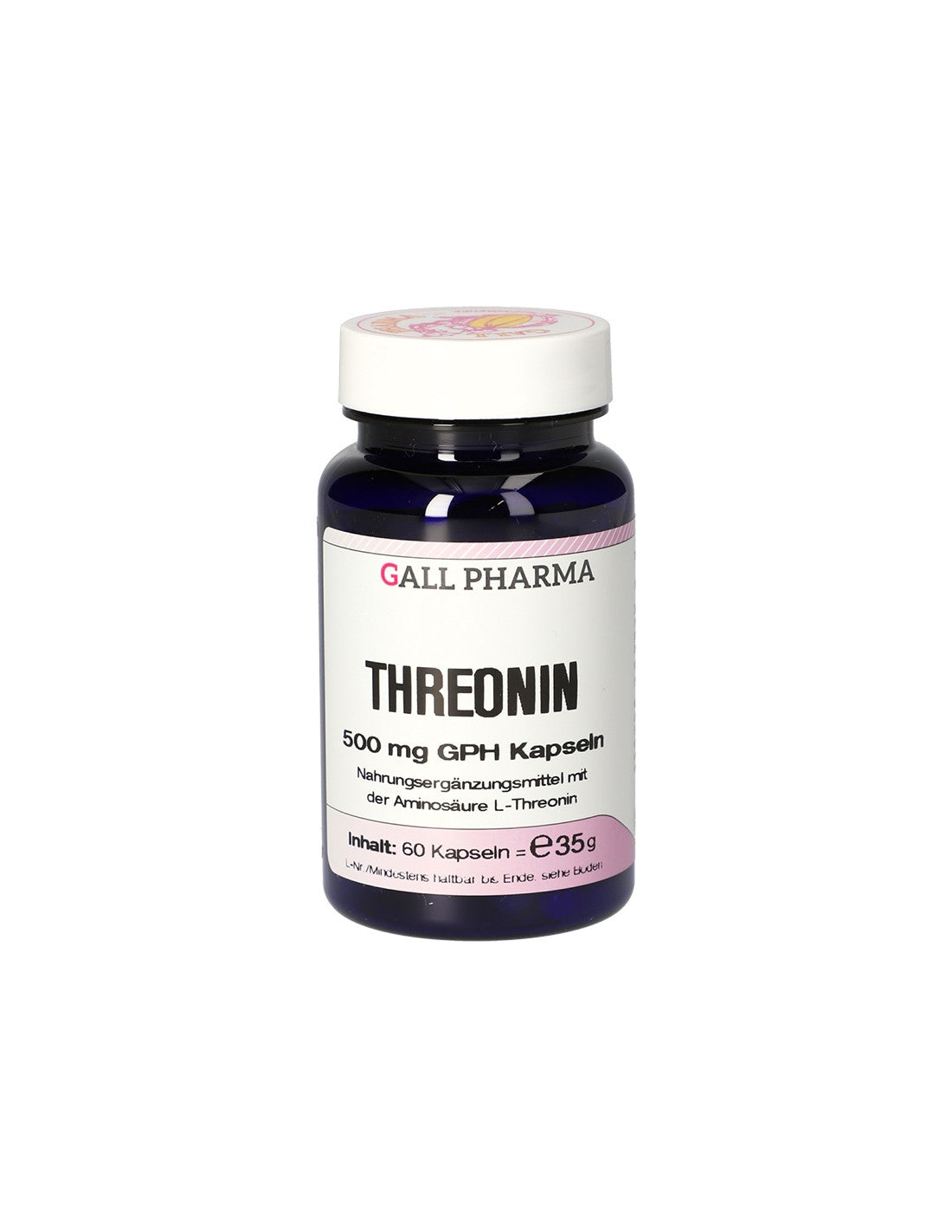 Грижа за костите и мускулите - L-Треонин (Threonin), 500 mg х 60 капсули