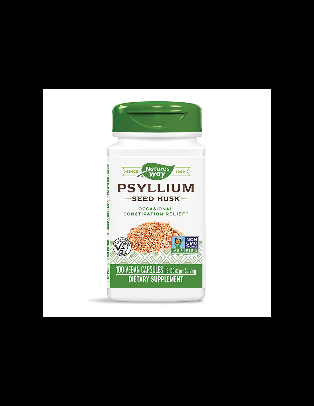 Psyllium Seed Husk 525 mg x 100 κάψουλες Nature's Way