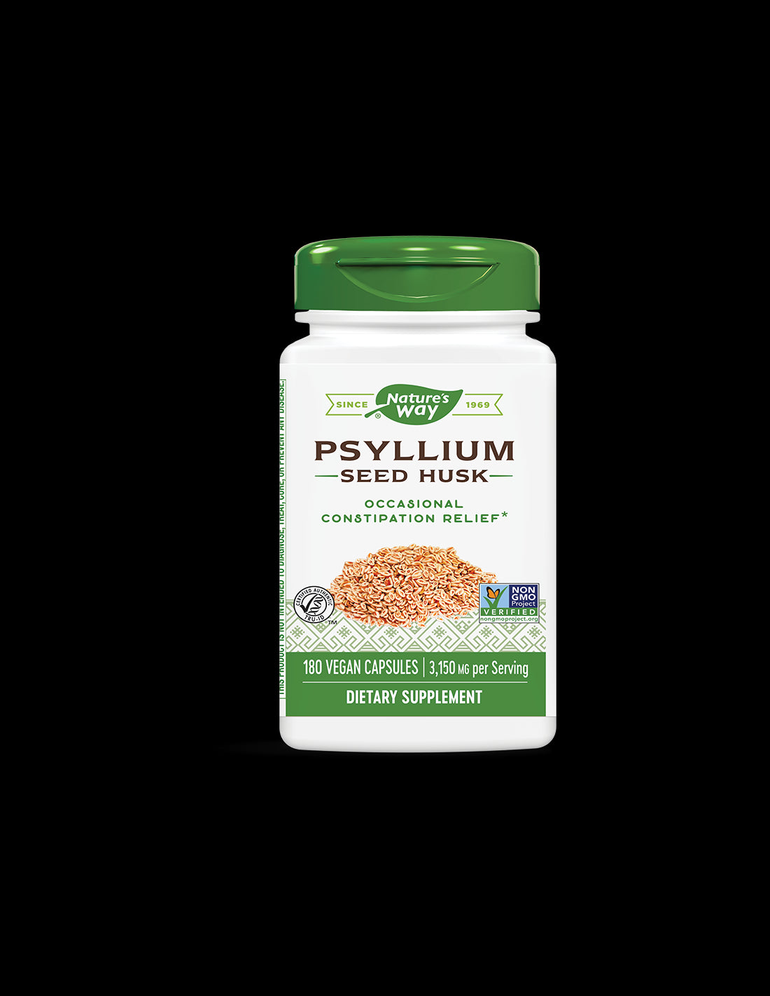 Psyllium Husks 525 mg - 180 capsule