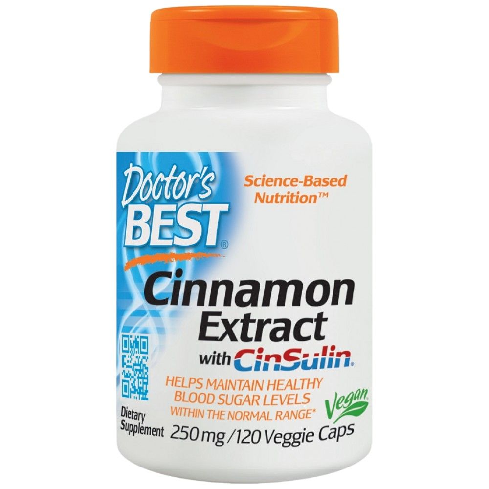 BEST Cinnamon Extract with CinSulin 250 mg - 120 капсули