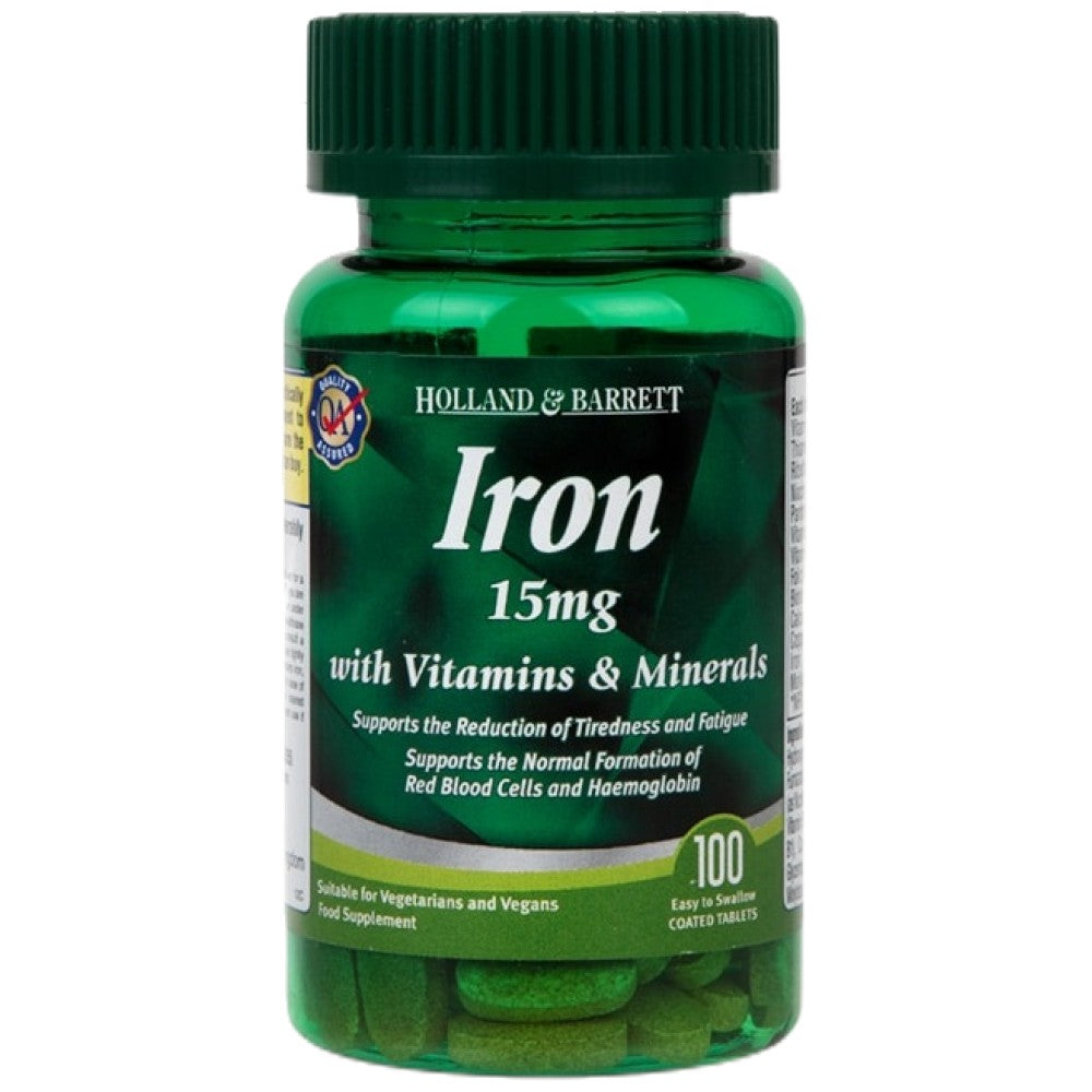 Iron 15 mg | With Vitamins &amp; Minerals 100 капсули