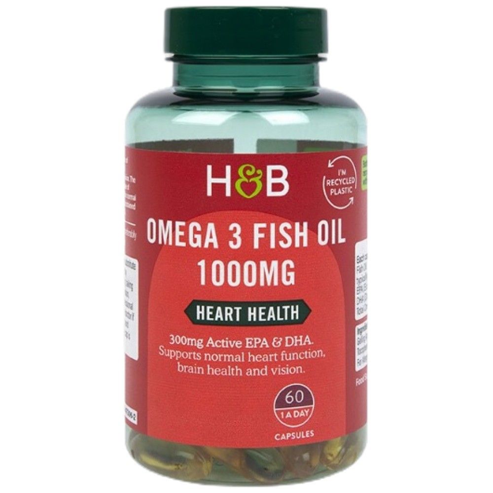 Omega 3 Fish Oil Concentrate 1000 mg - 60 Гел капсули