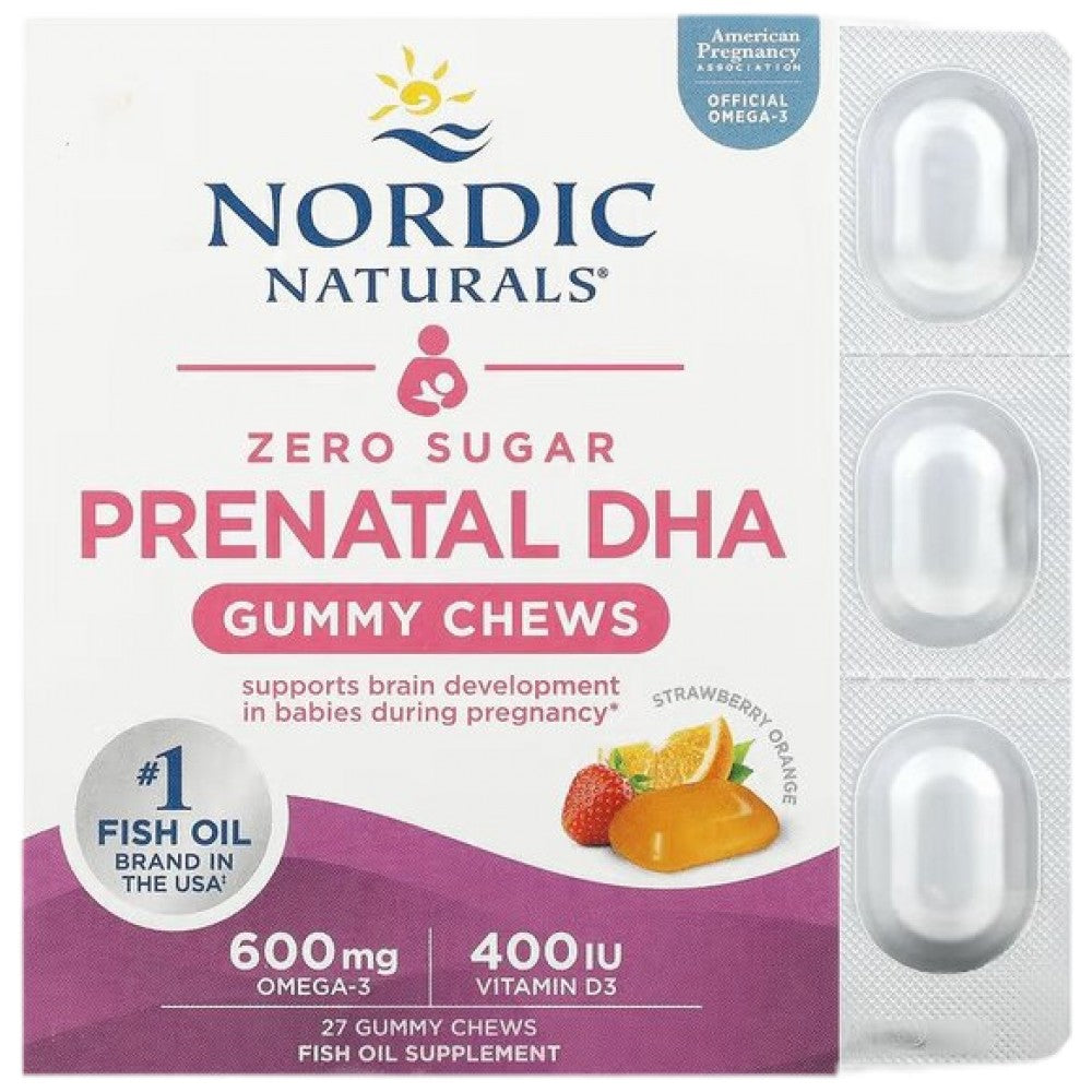 Prenatal DHA Gummy Chews 600 mg - 27 gummy chews