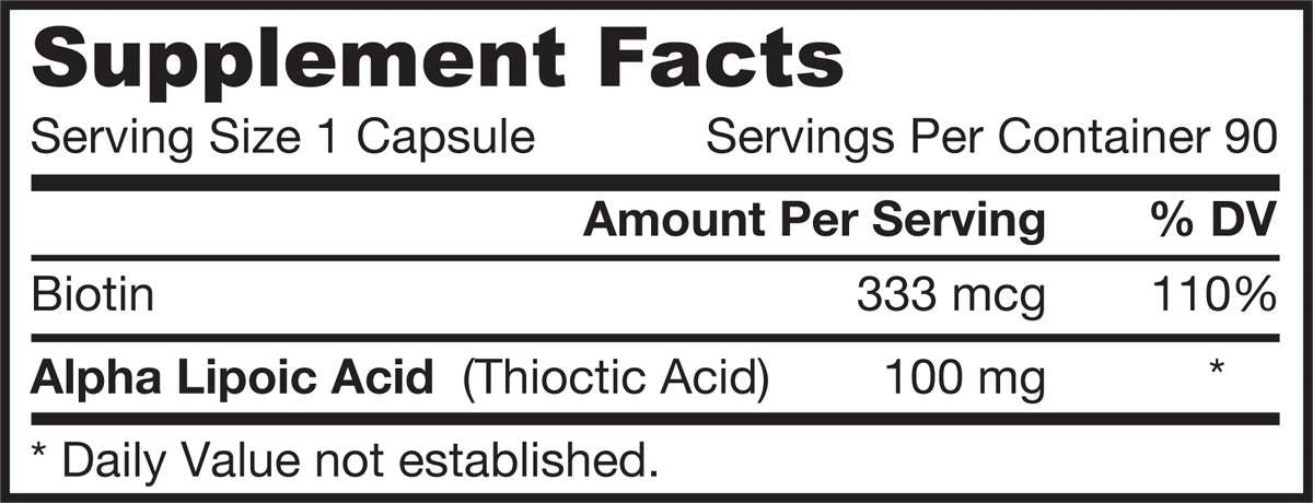 Alpha Lipoic Acid 100 mg - 90 капсули