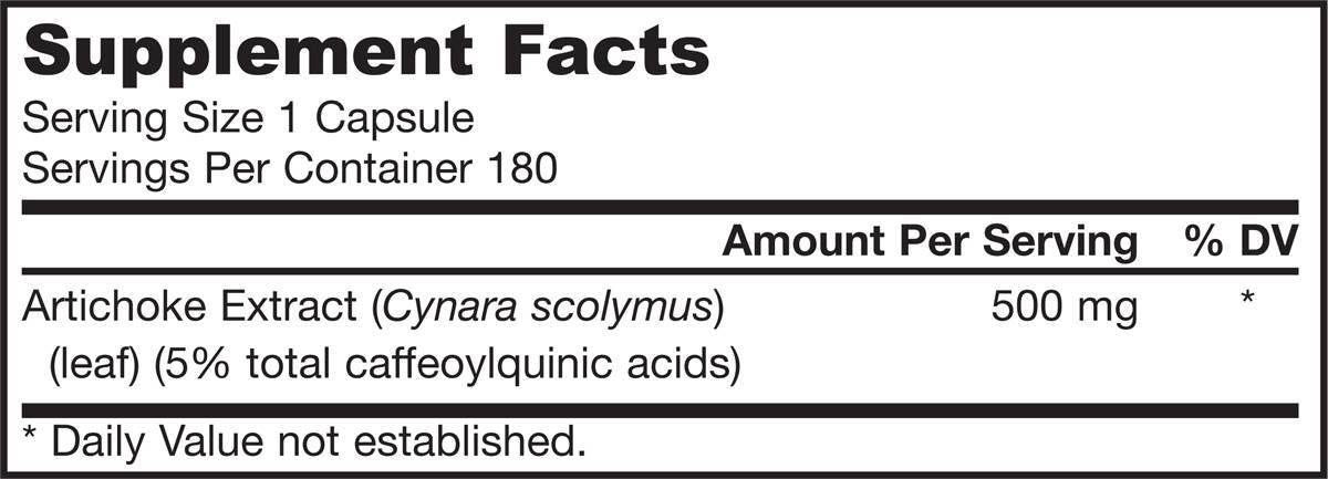 Artichoke 500 mg - 180 капсули