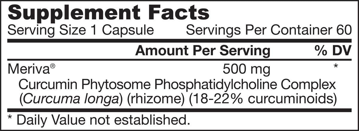 Curcumin Phytosome 500 mg | Meriva® - 60 капсули