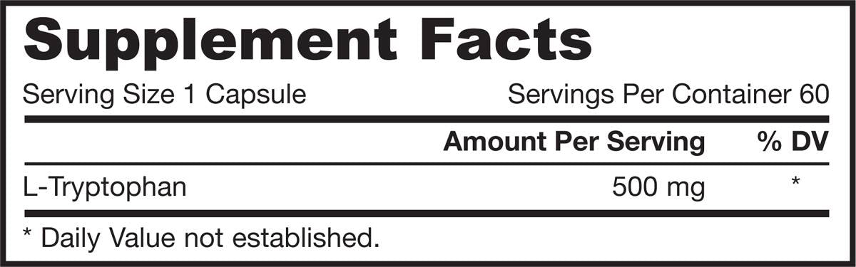 L-triptofan 500 mg - 60 capsule