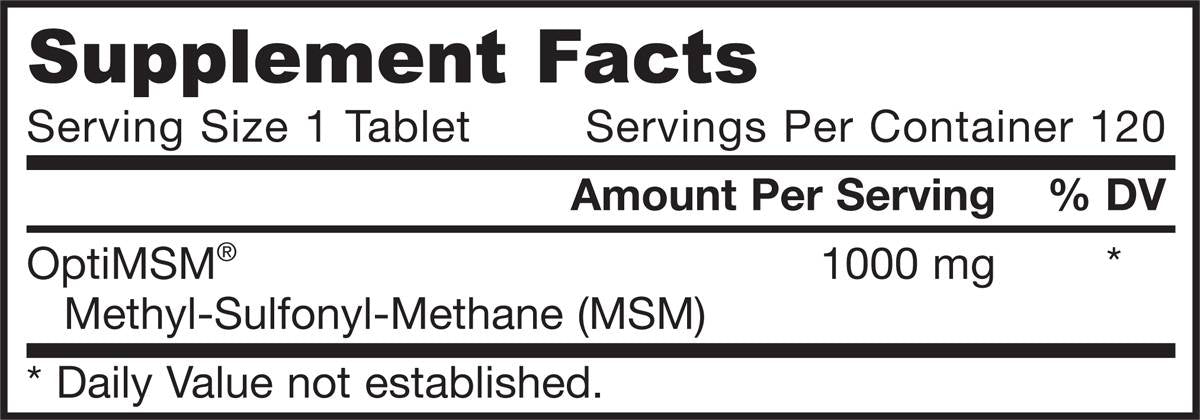 MSM 1000 mg - 120 Таблетки