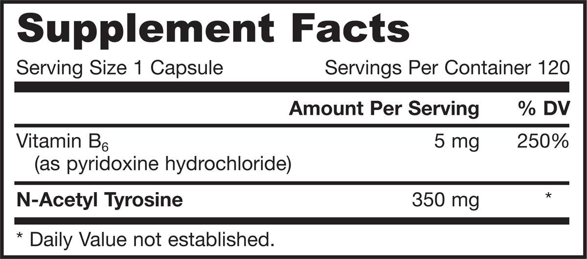 N-Acetyl Tyrosine 350 mg - 120 капсули