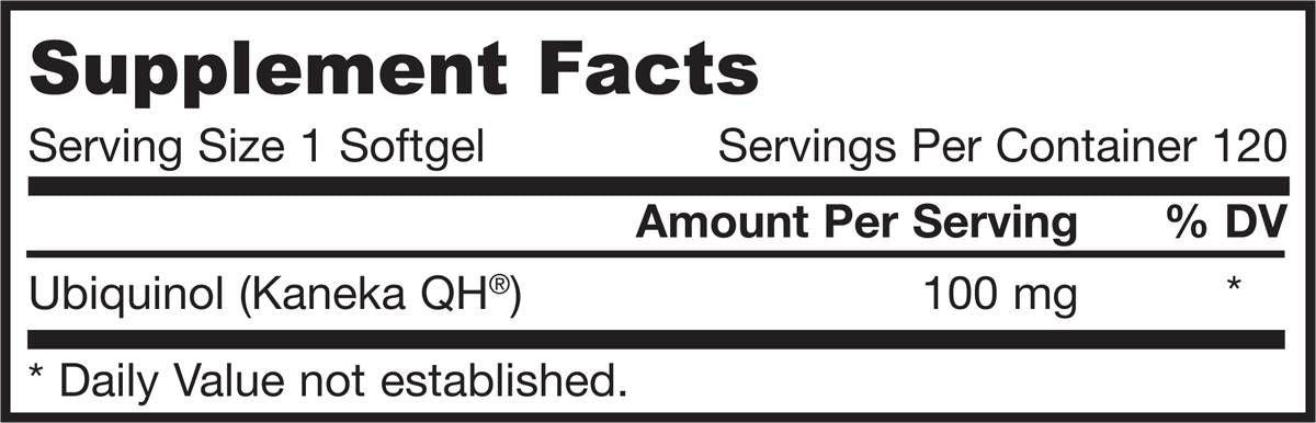 Ubiquinol QH-Absorb 100 mg - 60 Гел капсули