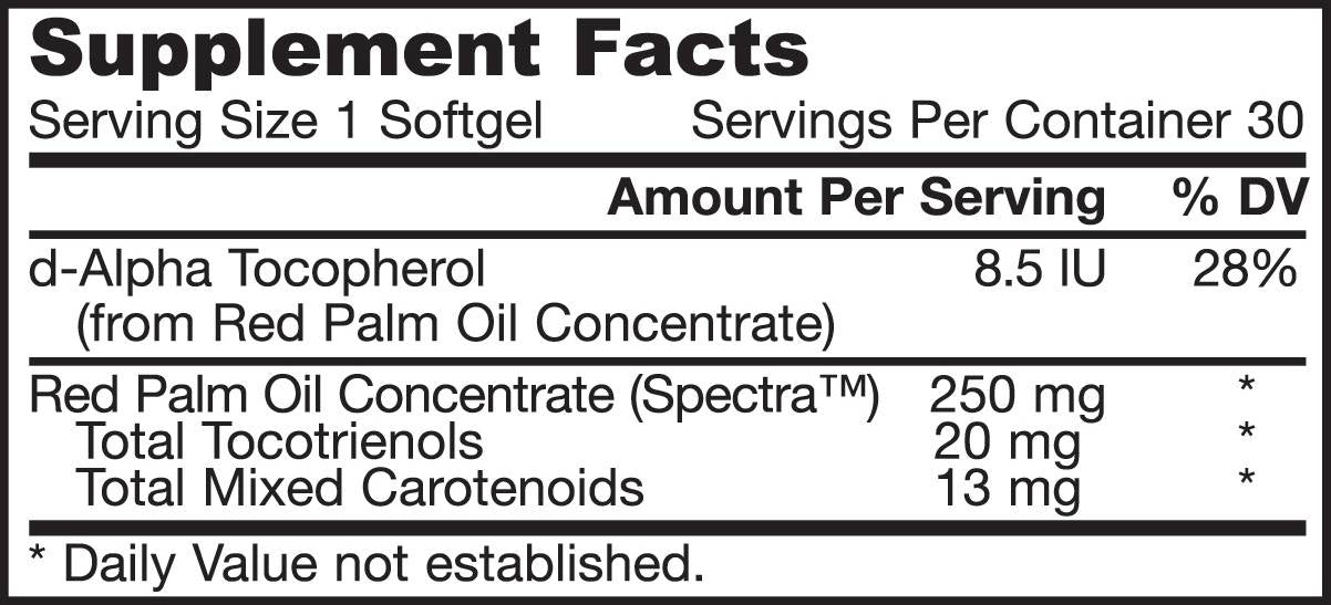 Ulei de palmier roșu 100X 30 capsule de gel