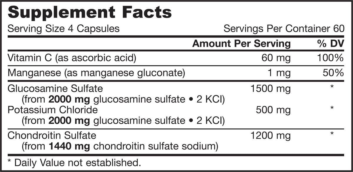 Glucosamine + Chondroitin - 240 капсули